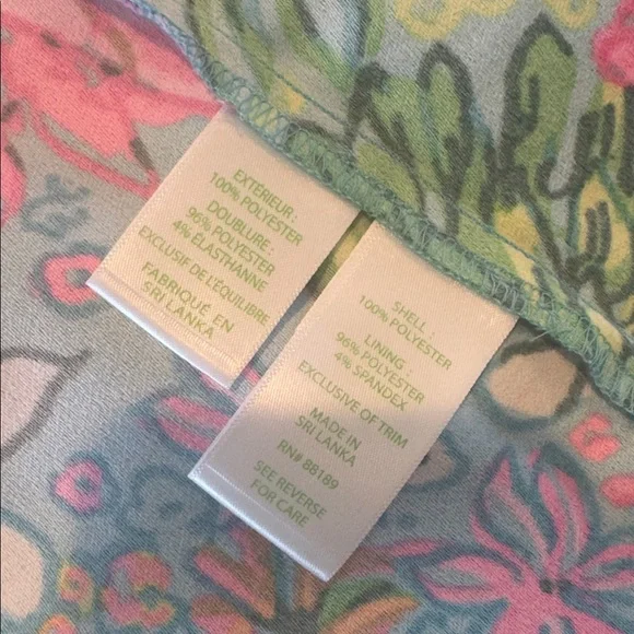 Lilly Pulitzer Adalina Romper Sea Breeze Blue Walking on Sunshine print size 10 - Picture 10 of 10